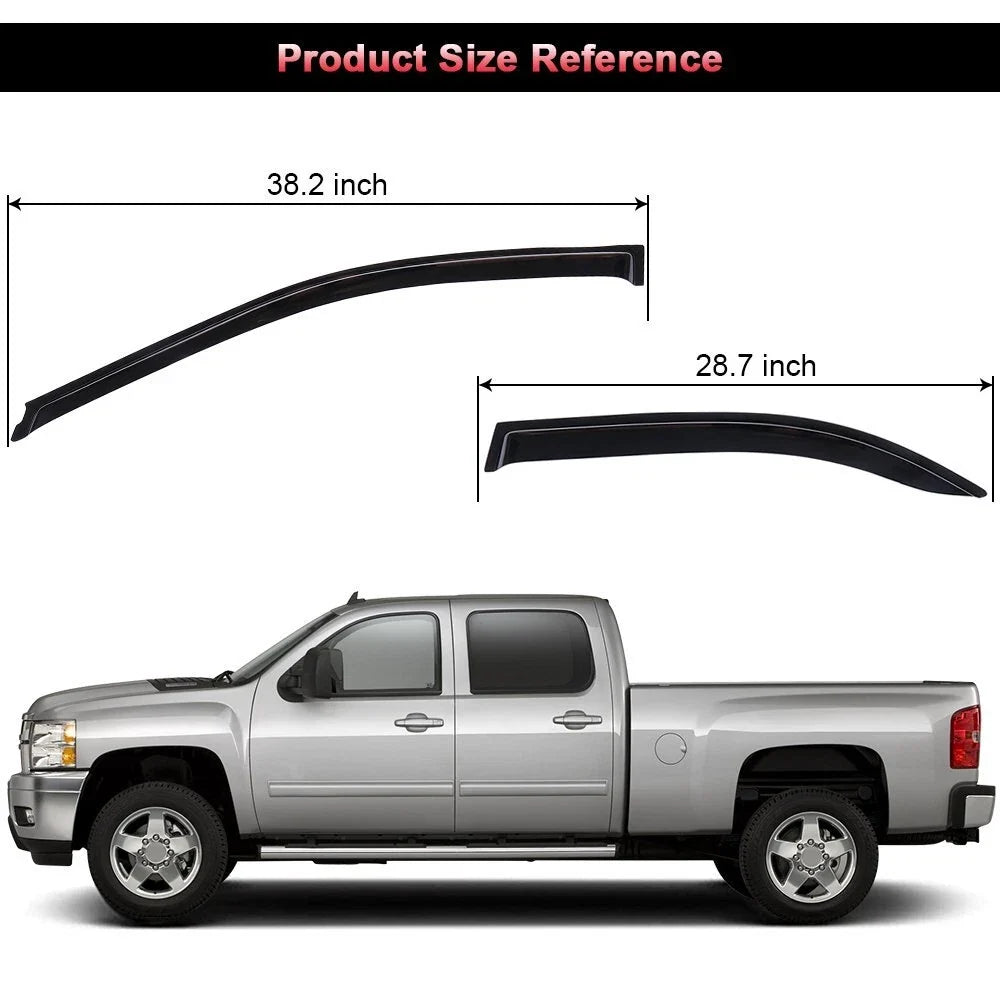Set of 4 Window Visor Vent Shade Rain Guard for Toyota Camry (2003–2006)