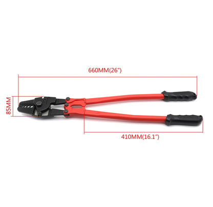 Hand Swager Tool 24" for Wire Rope Cable Swage 1/16"-3/16
