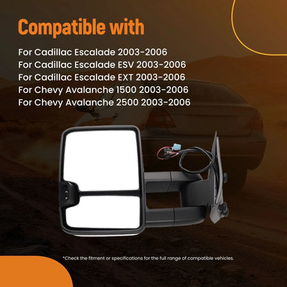 2007 Chevy Silverado Classic Heated Side View Mirror - Chrome