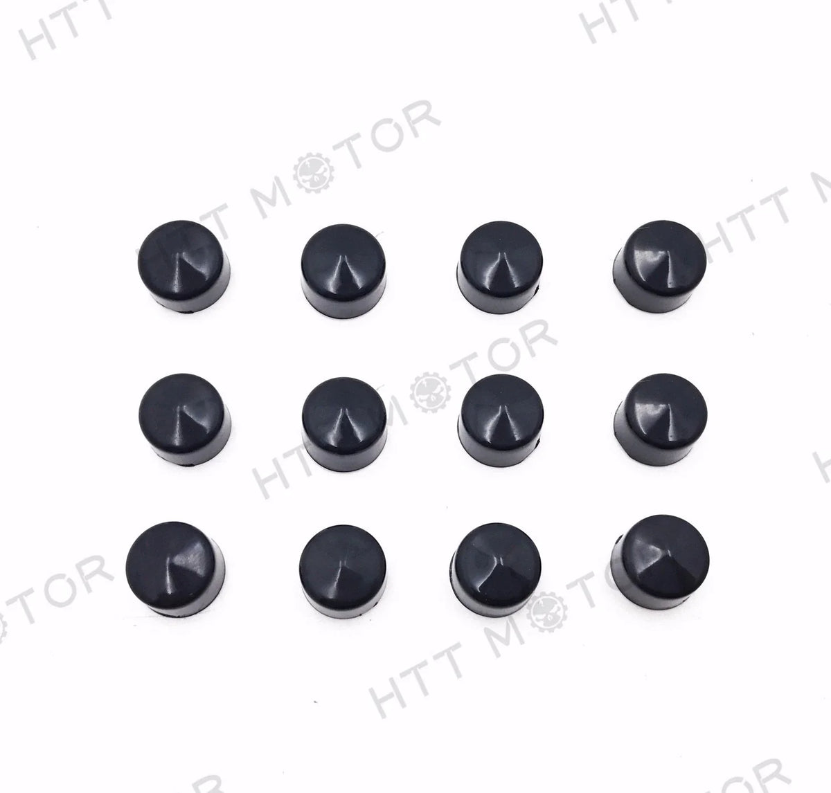 12 Piece Black Cap Dress Kit for Harley Dyna & Softail (1999–2006)