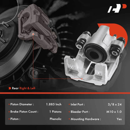 Disc Brake Calipers Set for Rear of Ford Explorer Jeep Wrangler 2002-2021