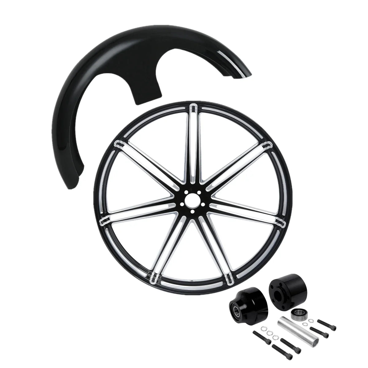 Front Wheel Rim & Hub 30-Inch for Harley Touring Glide (2008–2025)