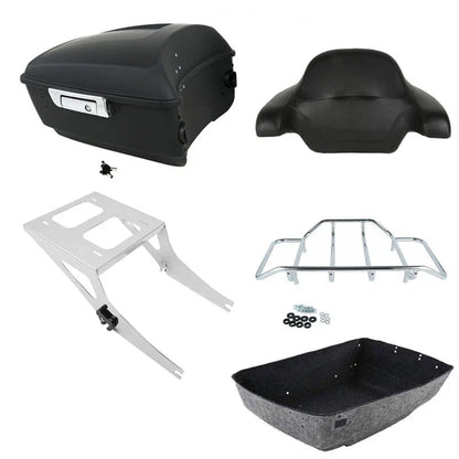 Backrest Mount Rack for Harley Fat Boy (2008-2017) - Matte Black