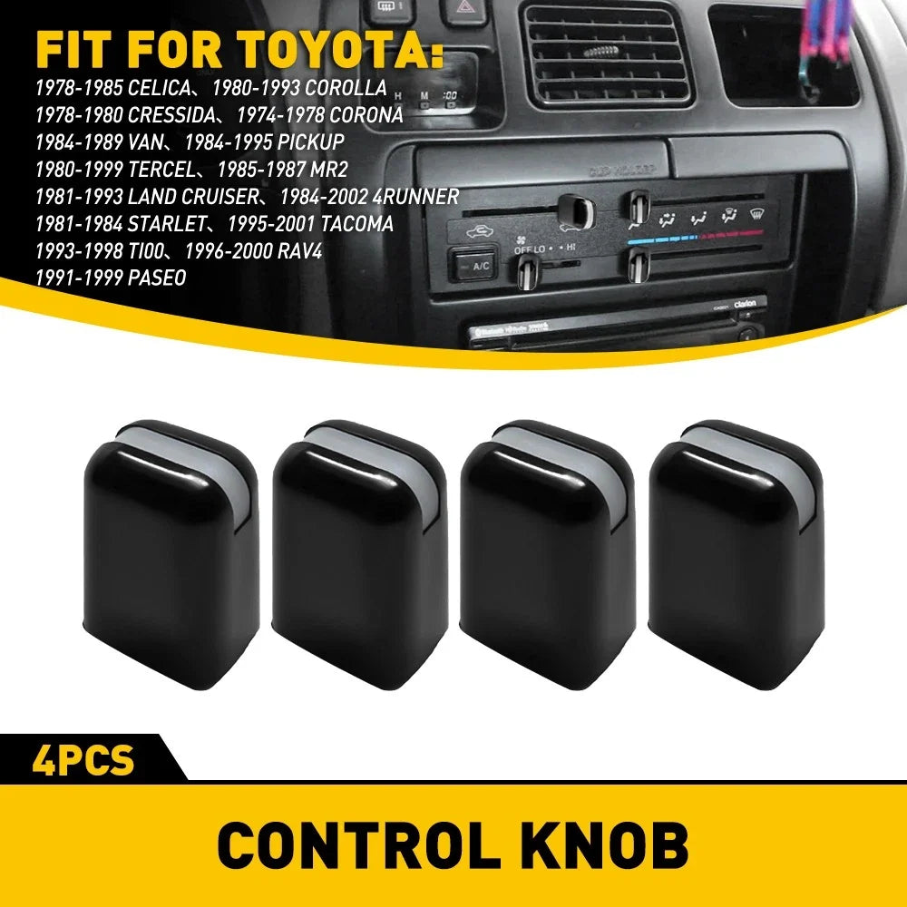 4-Piece AC Climate Control Knobs for 1995-2001 Toyota Tacoma 4Runner Tercel
