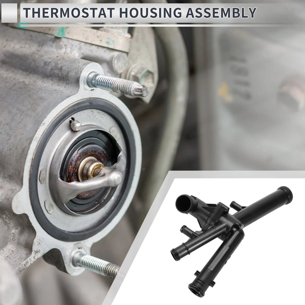 Engine Coolant Thermostat Housing Assembly for Audi Q7 3.6L (2007–2010)