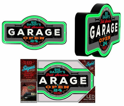LED Neon Lighted Marquee Sign for Bar, Garage, Man Cave