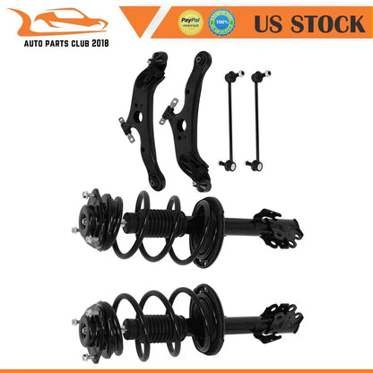 Front Struts with Springs, Control Arms & Sway Bars for Toyota Sienna 2011-2014