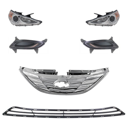 Headlight Set for Hyundai Sonata (2011–2013) - Left & Right