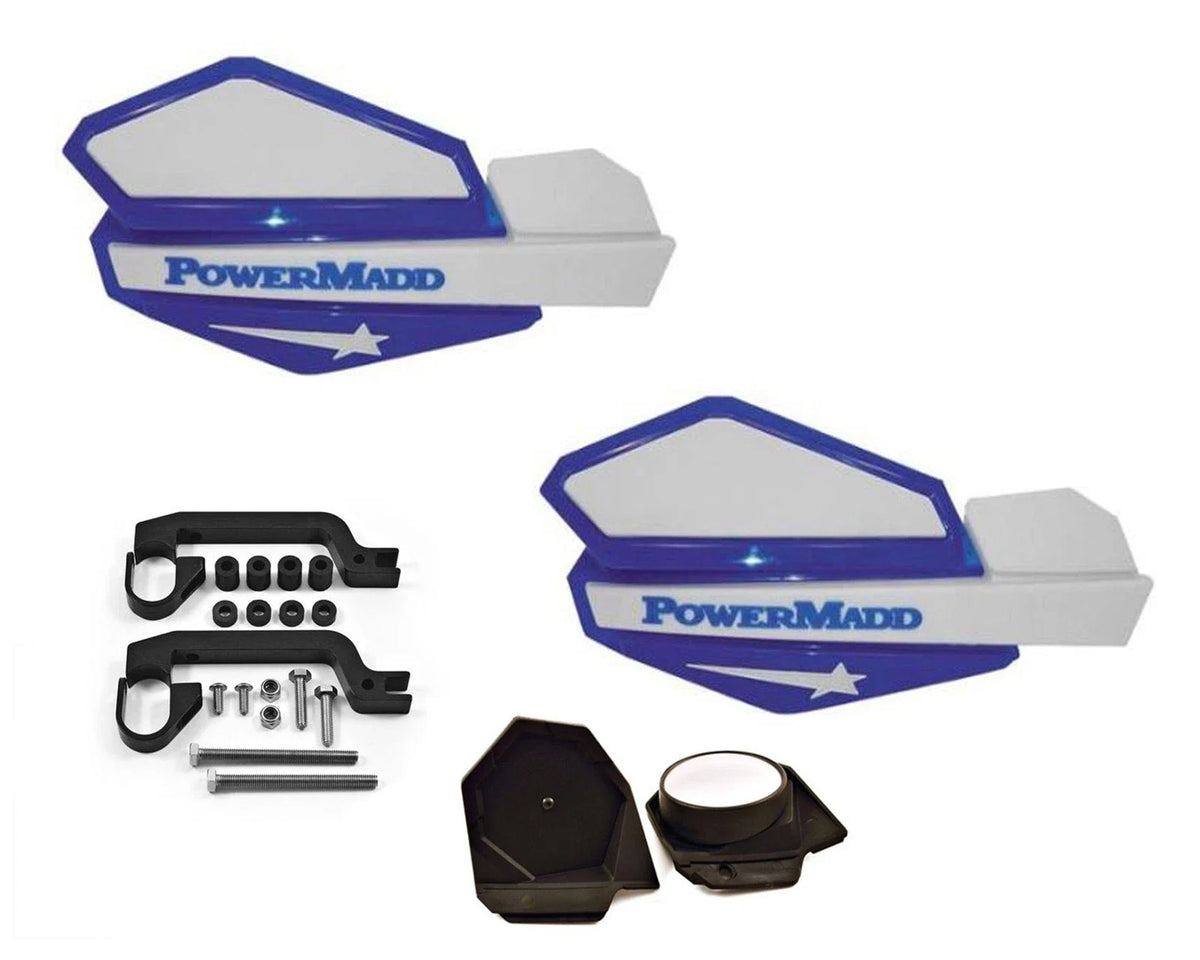 Powermadd Star Series Hand Guards Mirror Mount Kit for Banshee Raptor YFZ (N/A)