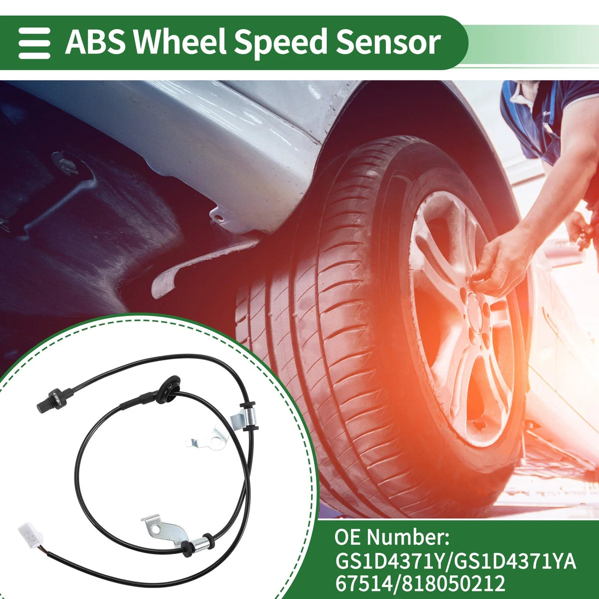 ABS Wheel Speed Sensor for Mazda 6 (2008–2011) GS1D4371Y/GS1D4371YA