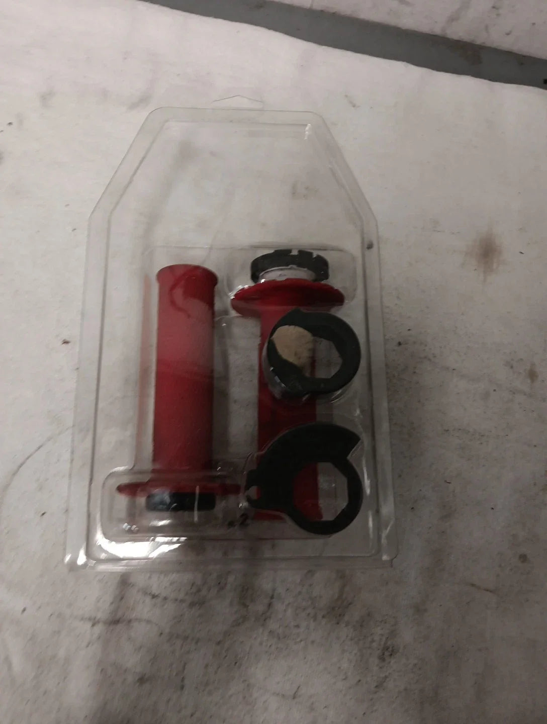 Micro-X Half-Waffle v2 Lock-On Grips for ODI (Red/Black)