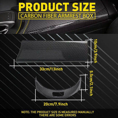 2X Console Armrest Switch Button Trim Carbon for Mercedes GLC X253 (2015–2020)
