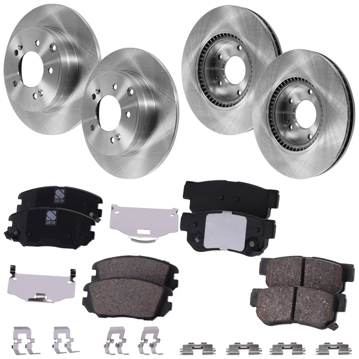 Brake Disc and Pad Kit for Hyundai Sonata (2006–2008)