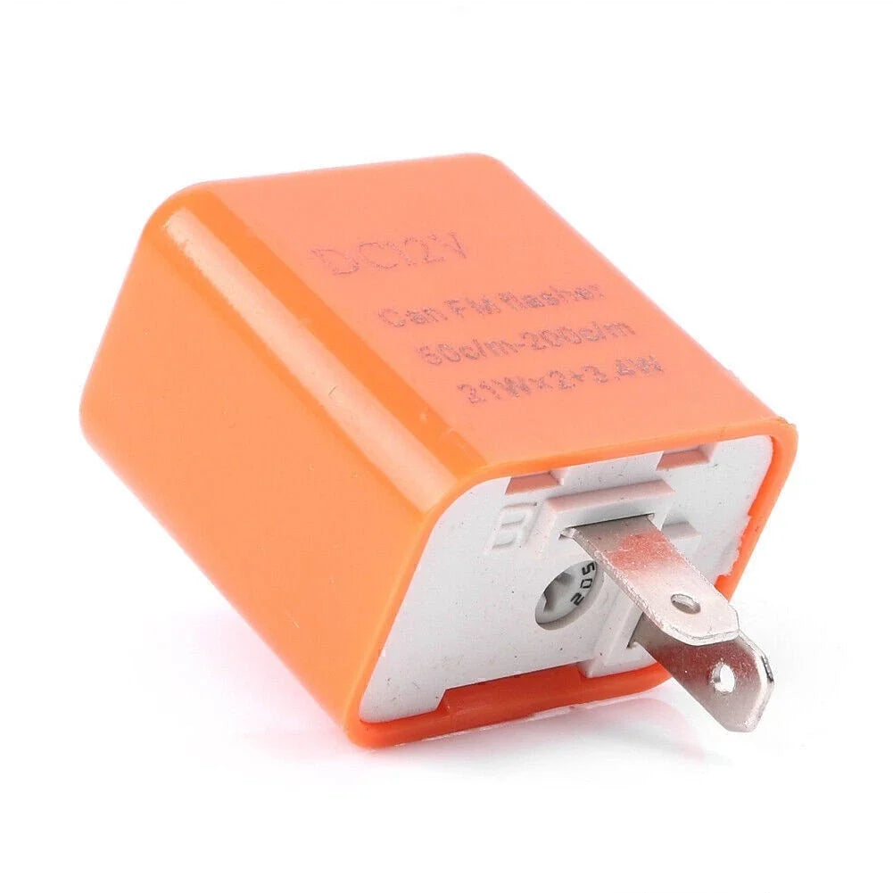 2X Universal 12V Flasher Relay for LED Turn Signal Lights
