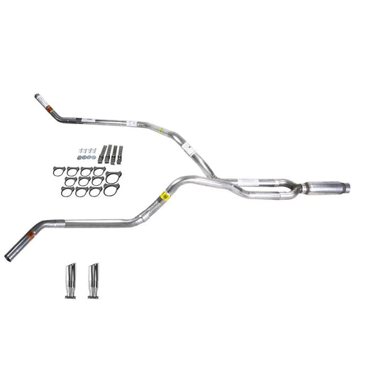 Dual Exhaust 2.5" Pipe Glass Pack Muffler for Ram (2007–2008)