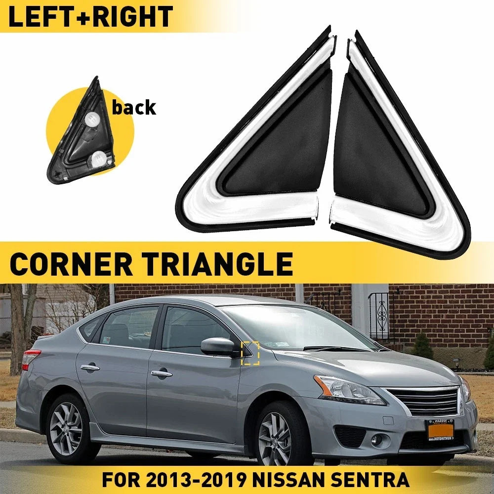 Pair of Side Mirror Trim Covers for 2013-2019 Nissan Sentra