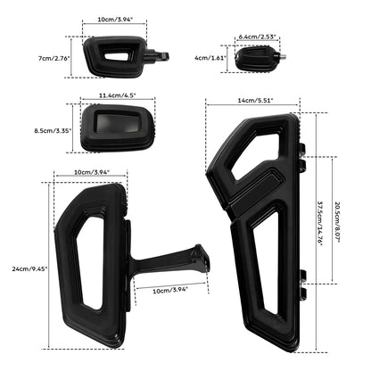 Floorboards with Brake Pedal Set for Road Glide (2000-2024)