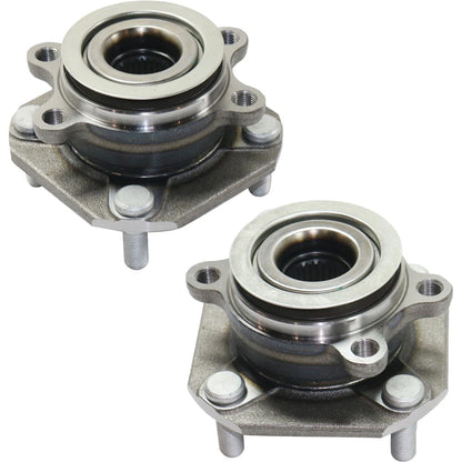 Wheel Hubs for Nissan Sentra (2007–2012) Front LH RH 4 Lug w/ Bearing 4-Wheel ABS