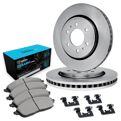 Brake Disc and Pad Set - 2X for Nissan Pathfinder 2005-2012