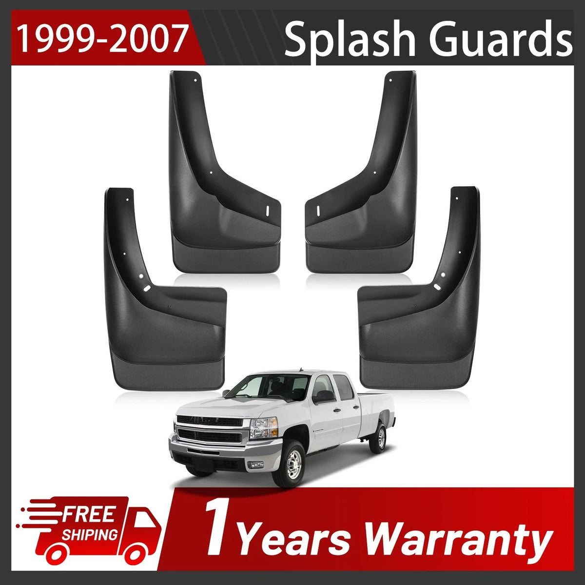 Splash Guards for GMC Yukon XL 1500 and Sierra 1500 (2001–2007)