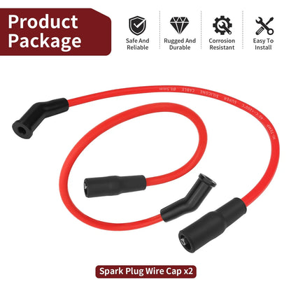 2X Spark Plug Wire Cap for Harley Road Glide Screamin Eagle EFI (2000–2001)