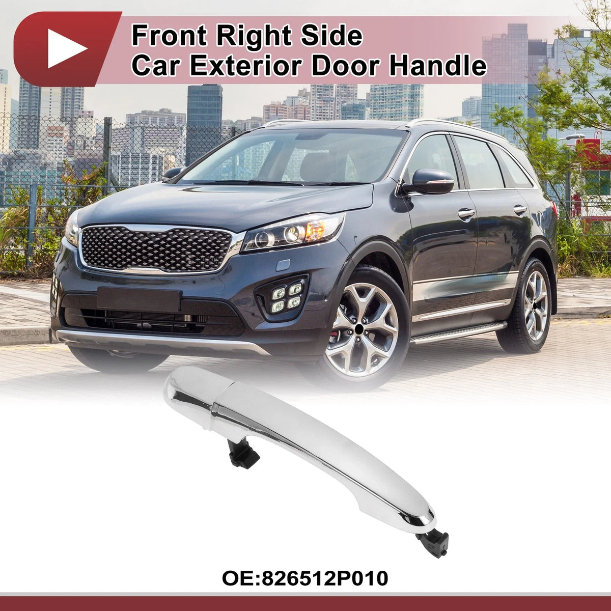 Front Right Side Door Handle No. 826512P010 for Kia Sorento (2014–2015)