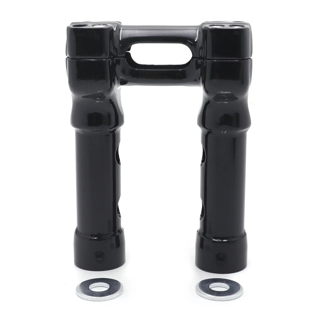Handlebar Top Clamp 6" Riser CNC Black for Harley Bikes