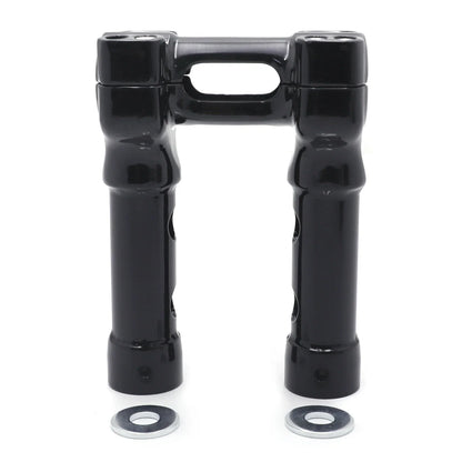 Handlebar Top Clamp 6" Riser CNC Black for Harley Bikes