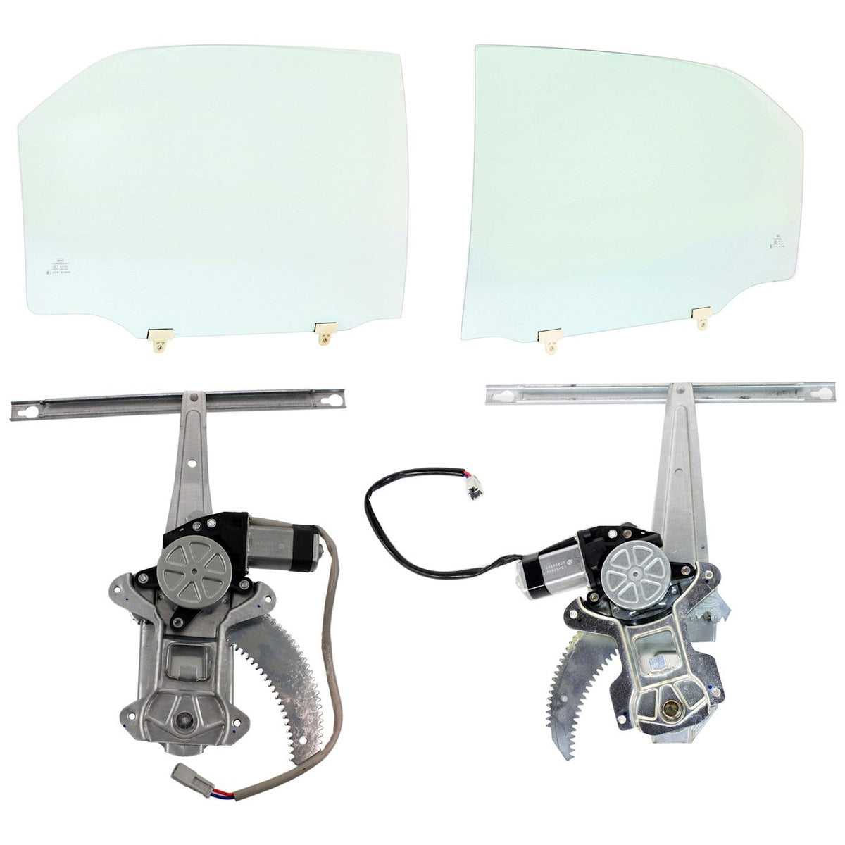 Rear Door Glass Set of 2 for Honda Accord Sedan