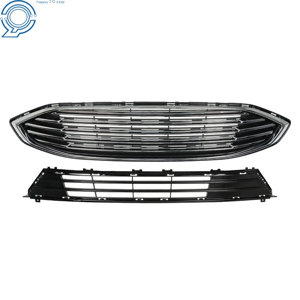 2017-2018 Ford Fusion Front Grille Assembly, Chrome Bumper Part