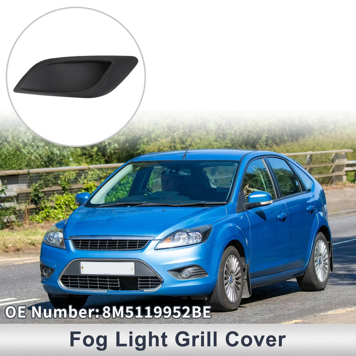 1 Pc Fog Light Grill for Ford Focus (2008–2010) No. 8M5119952BE