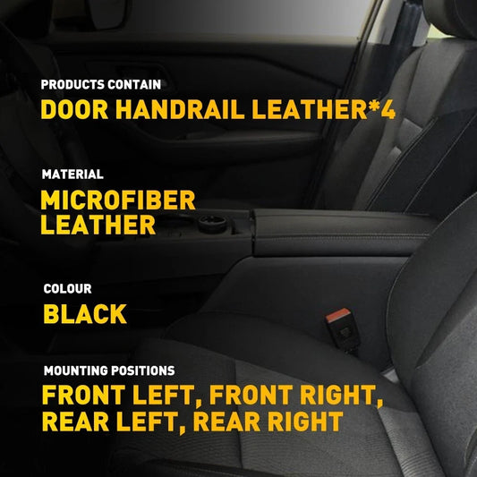 Interior Door Panels for Nissan Rogue (2014–2020) EPY Black Leather Cover