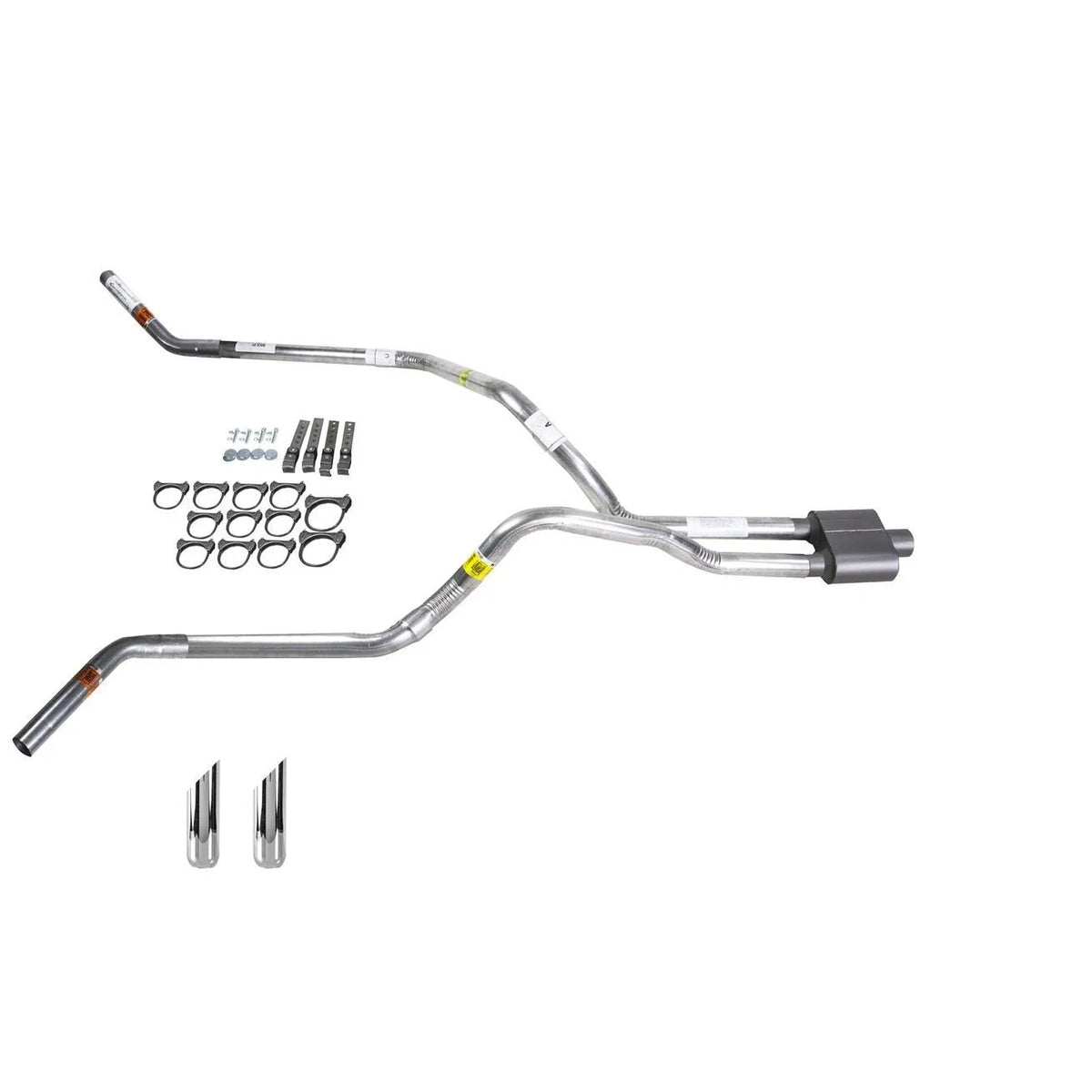 Dual Exhaust 2.5" Pipe & 1 Chamber Muffler for Ram 1500 (2009–2013)
