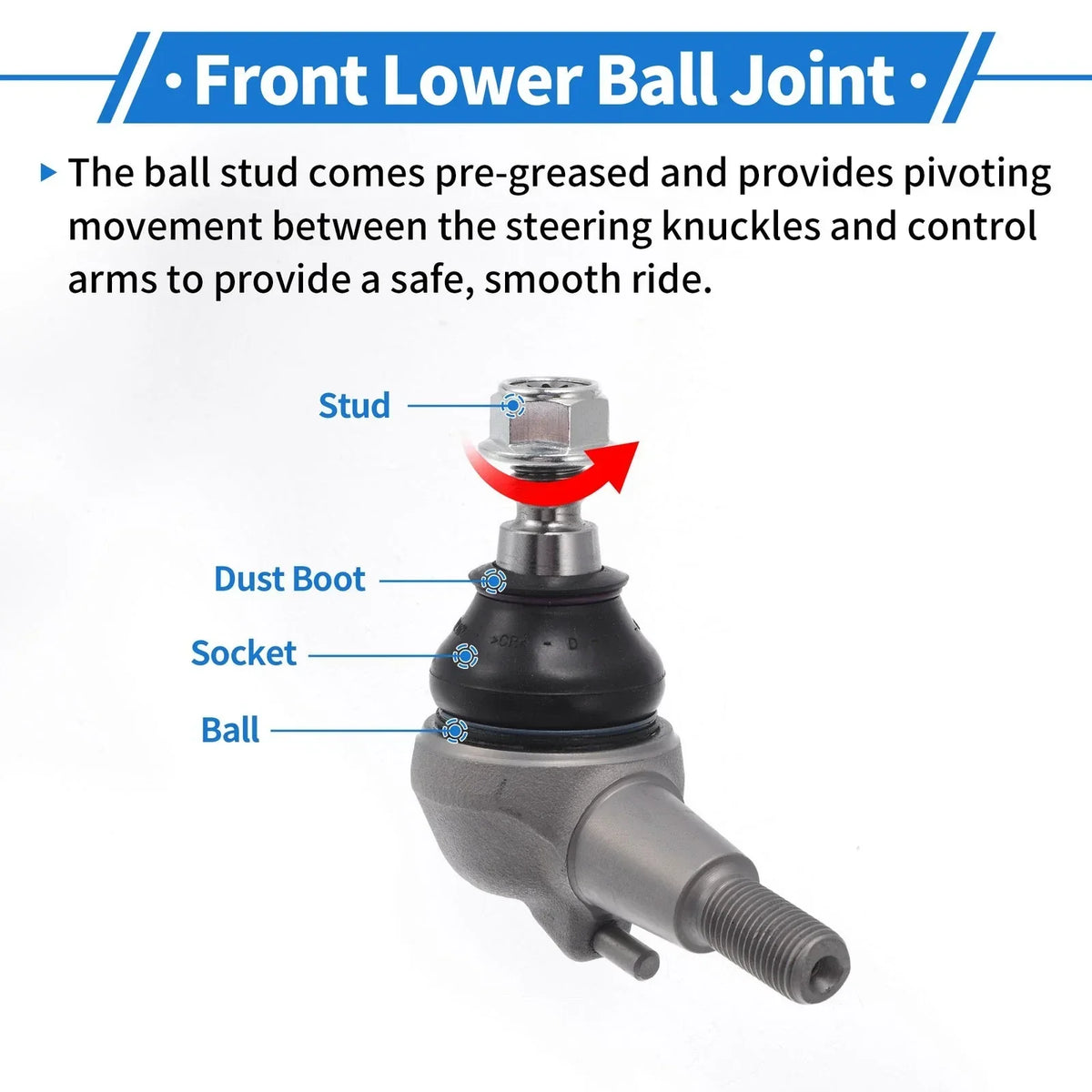 Front Lower Ball Joint Set for E-Class (2009-2016) Mercedes-Benz