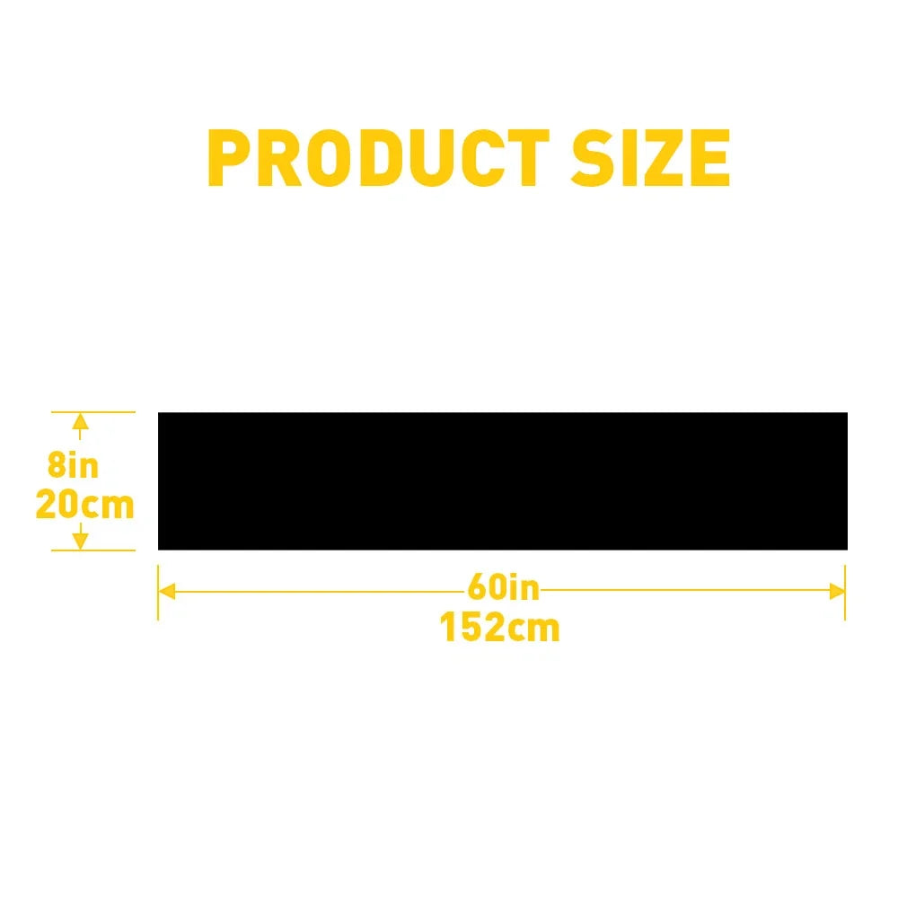 Sun Visor Strip Tint for Car Windshield (UV Shade, Black)