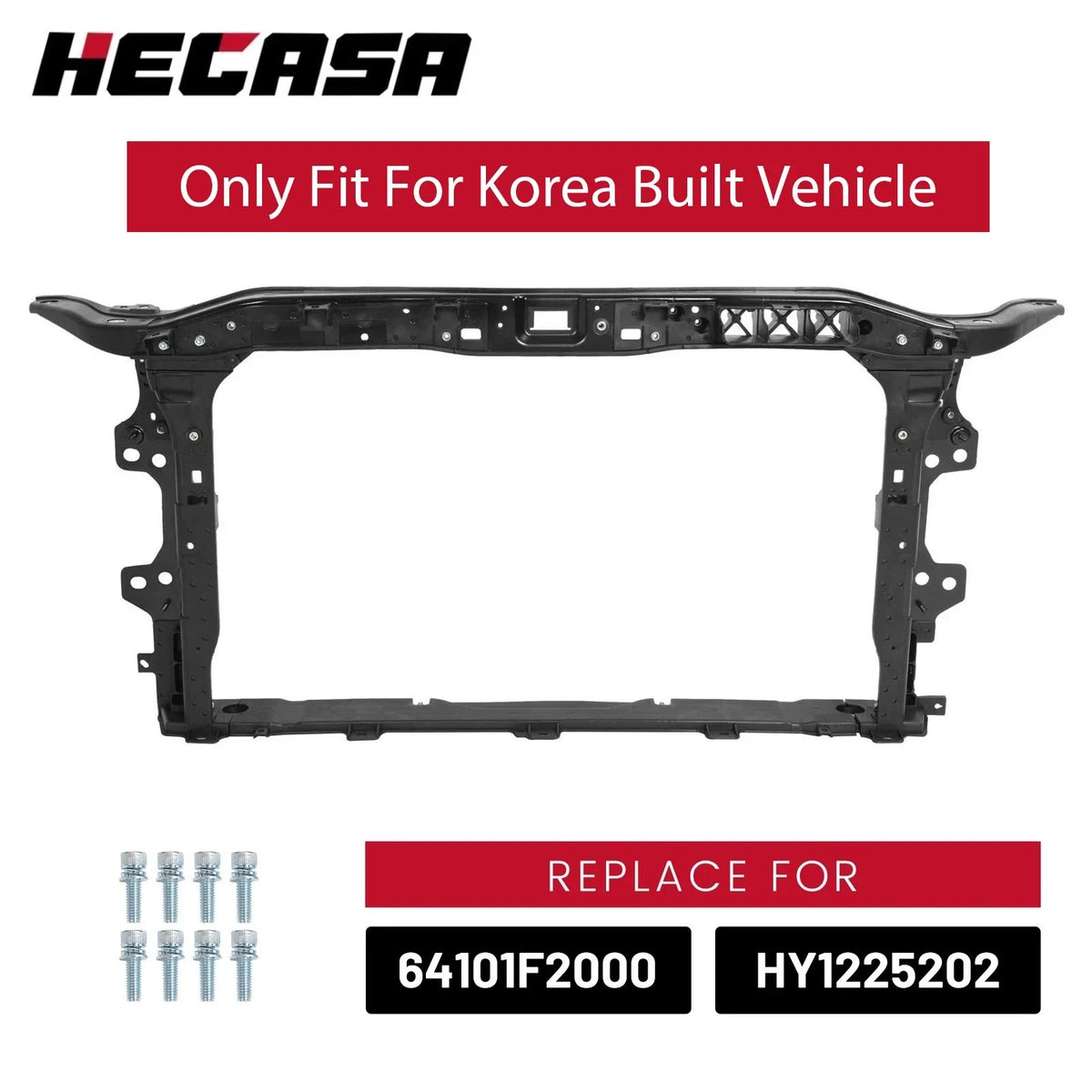 2017-2018 Hyundai Elantra Front Radiator Support Core Assembly