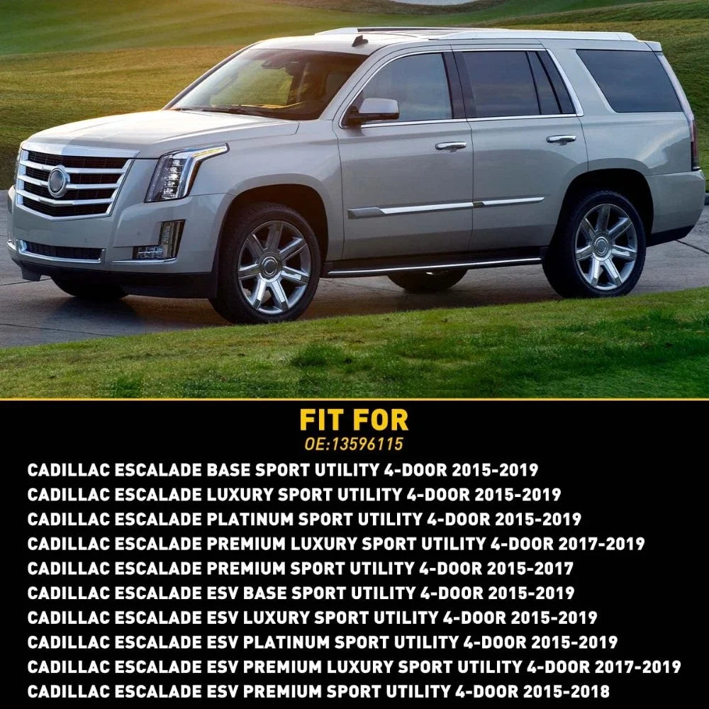 Door Handle Cylinder Lock Cover for Cadillac Escalade 2015-2018 OEM Silver