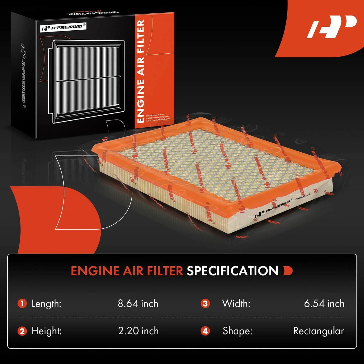 Engine Air Filter for Rogue (2008-2013) & Sentra (2007-2019)