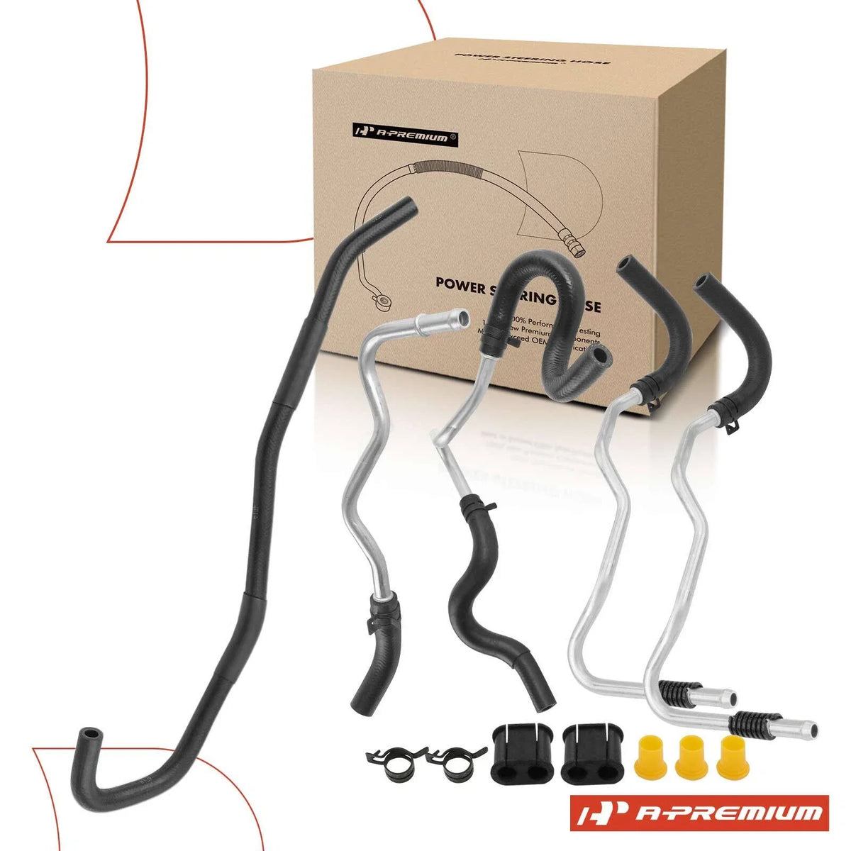 3X Power Steering Return Line Hose Assembly for Nissan 350Z (2003–2009)