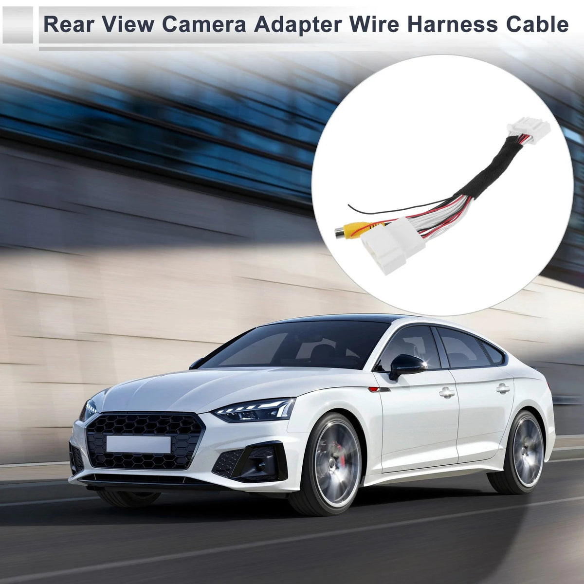 Rear View Camera Adapter Wire Harness for Mazda 3 Hatchback (2014–2017) RCA