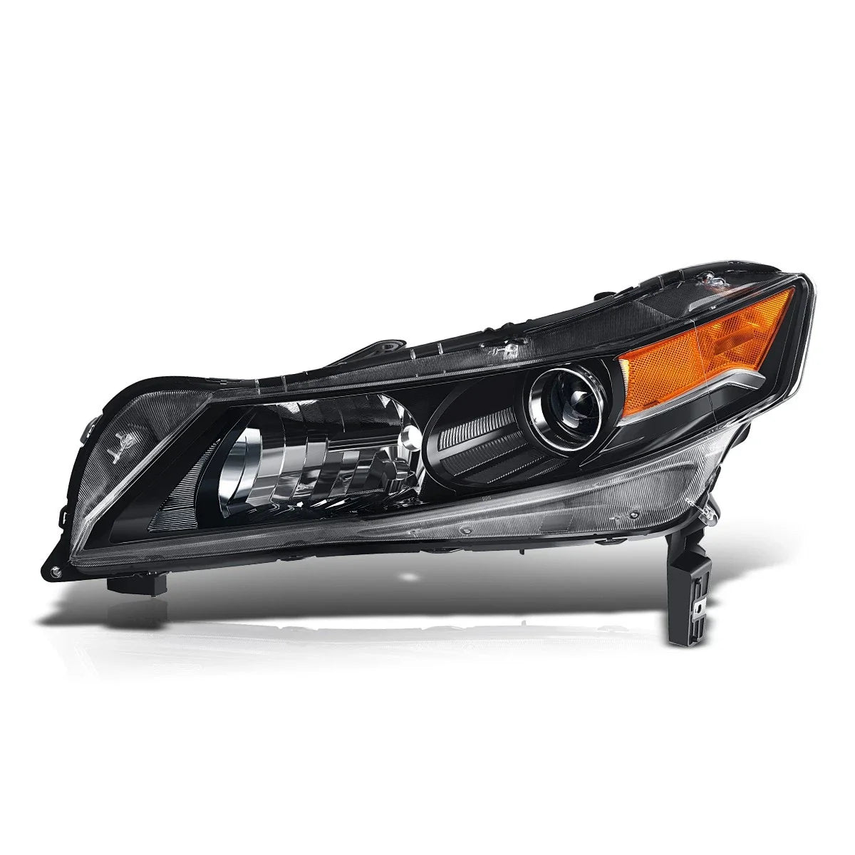 Left Side Projector Headlight Lamp for Acura TL (2012–2014) Black/Amber