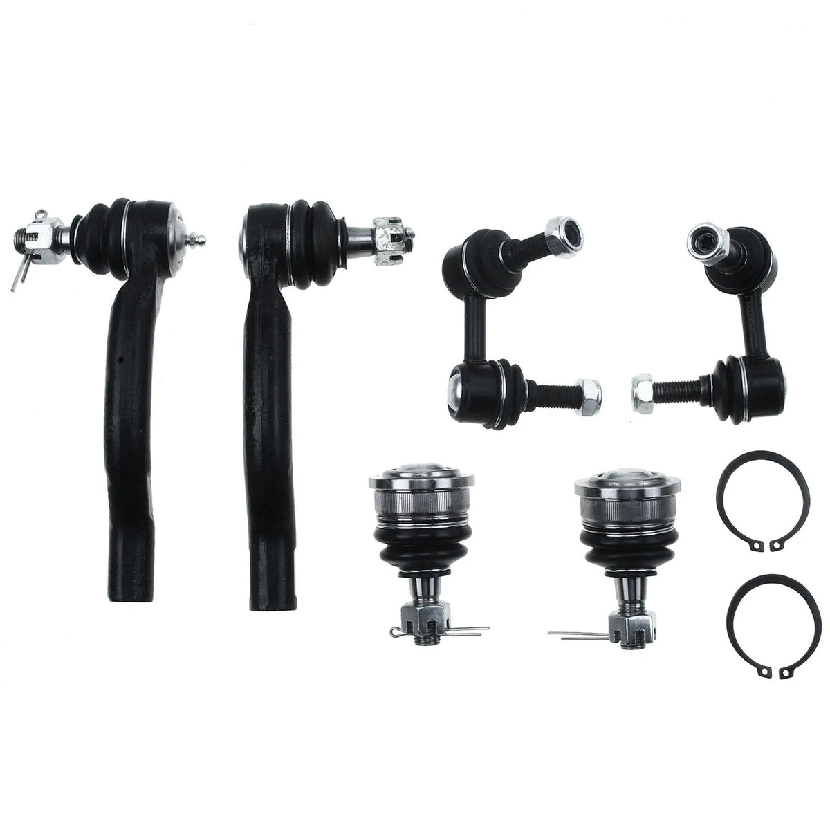 6 Front Ball Joints with Sway Bar Tie Rods for Nissan Frontier Pathfinder