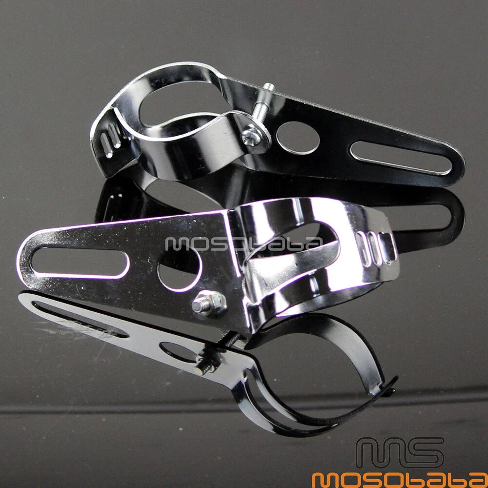 Motorcycle Headlight Bracket Set for 35mm to 54mm Fork Tubes