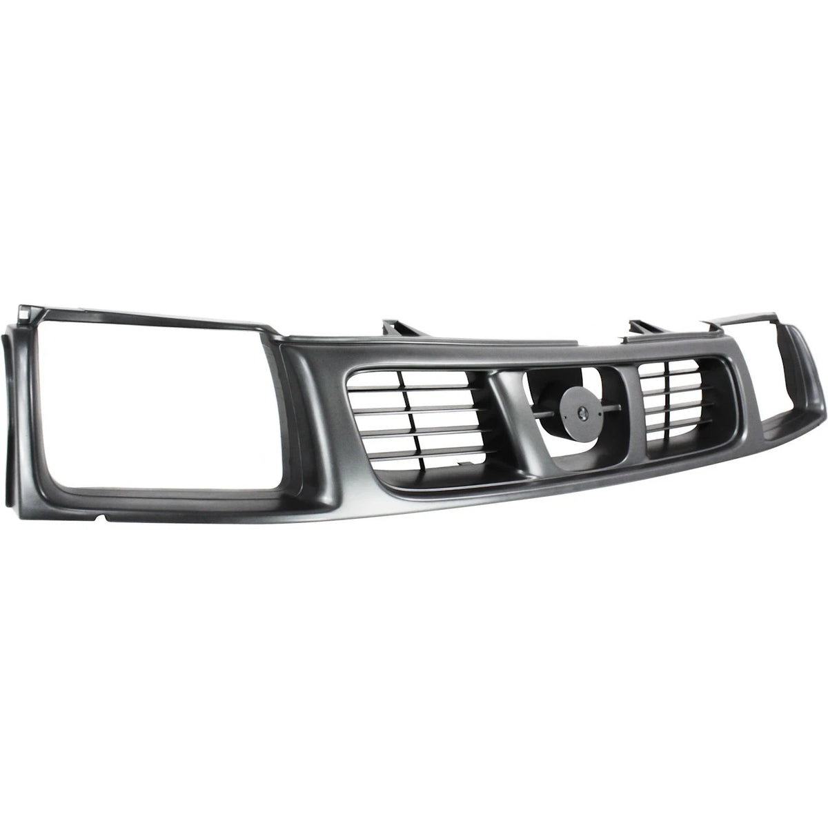 Grille for Nissan Frontier (1998–2000) Plastic Black Shell and Insert