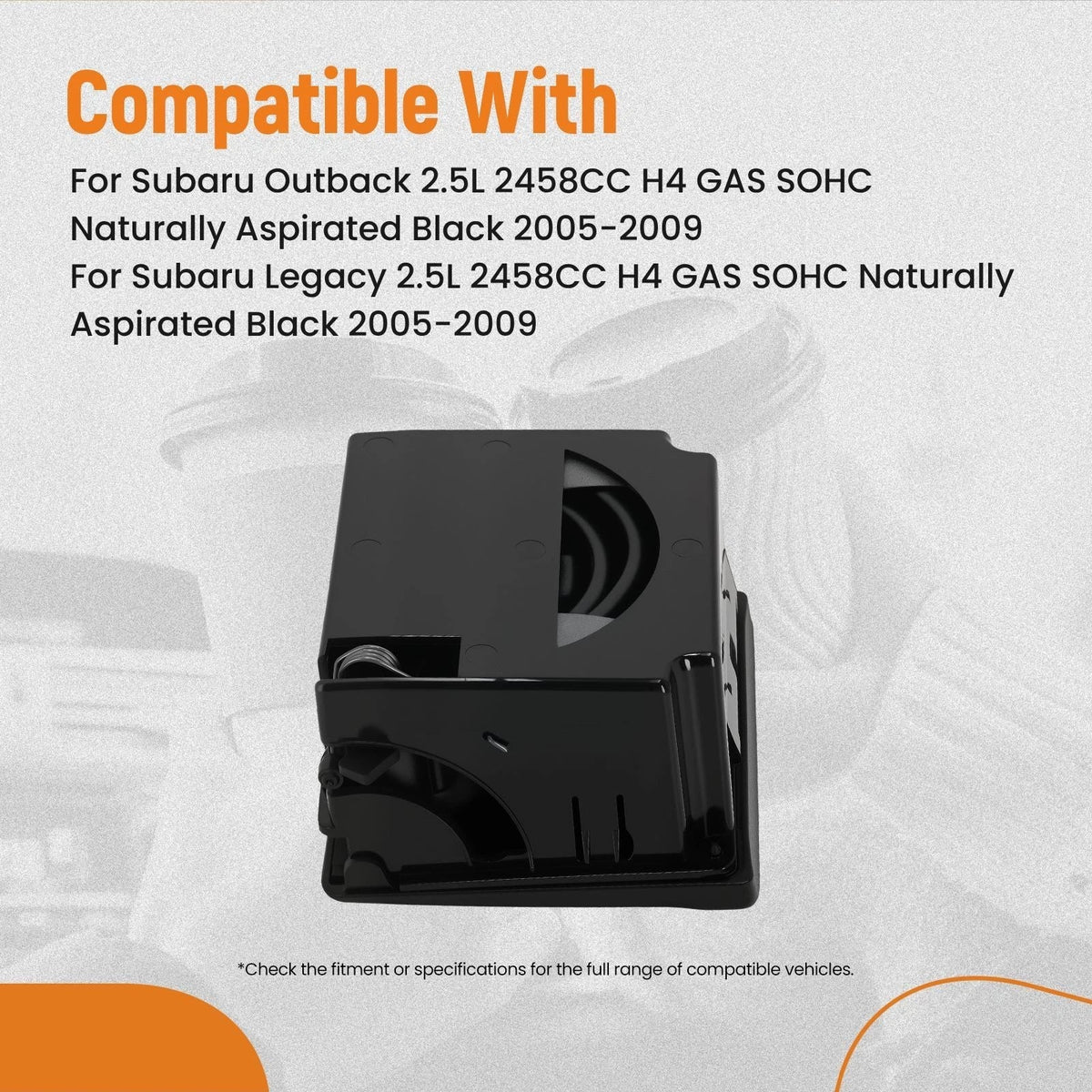 Black Console Cup Holder for 2005-2009 Subaru Outback Legacy 66150AG01BJC