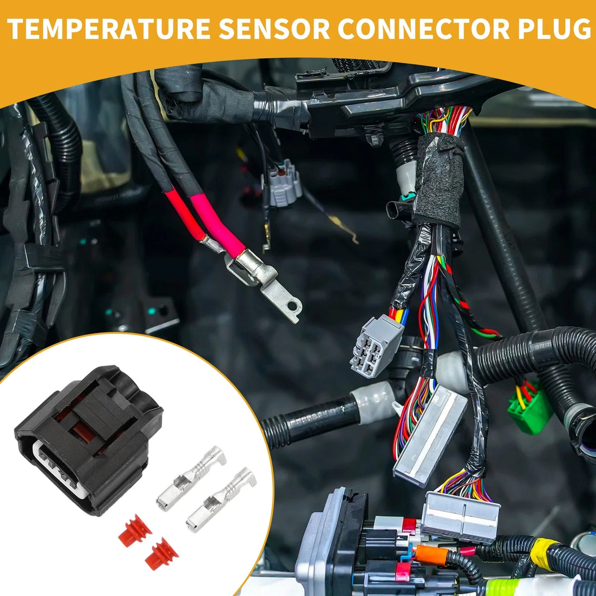 2 Pin Temperature Sensor Connector Plug for Toyota 