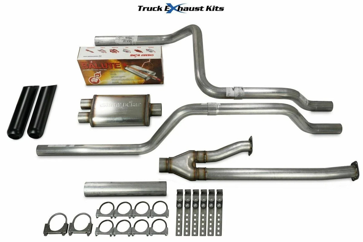 Direct Fit Dual Exhaust Kit 2.5" with Black Tip for Toyota Tundra 2014-2021