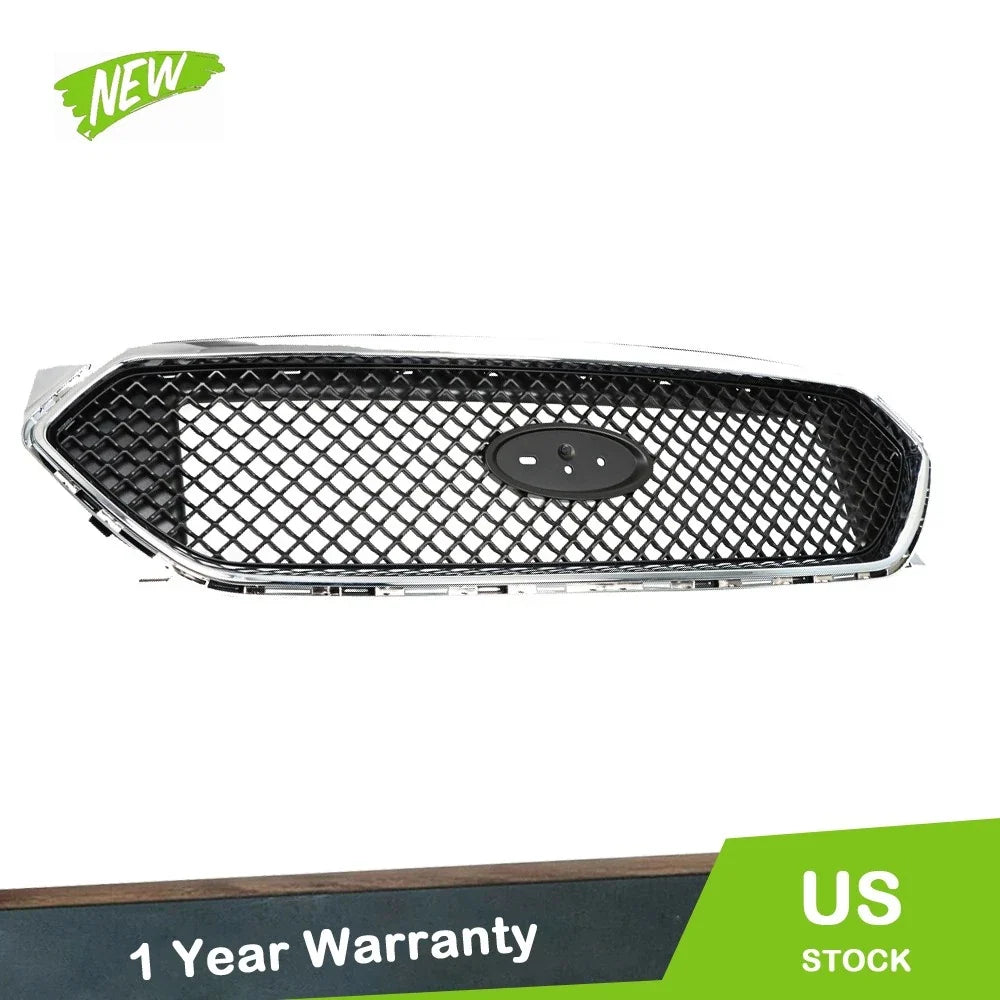 Front Upper Grille Trim for Ford Taurus SHO (2013–2019) Black Chrome