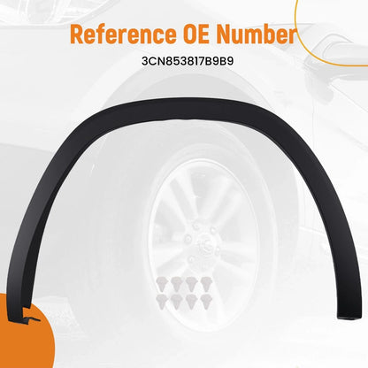 Fender Flare Trim Rear Left for VW Atlas (2018–2020) 3CN853817B9B9 Black