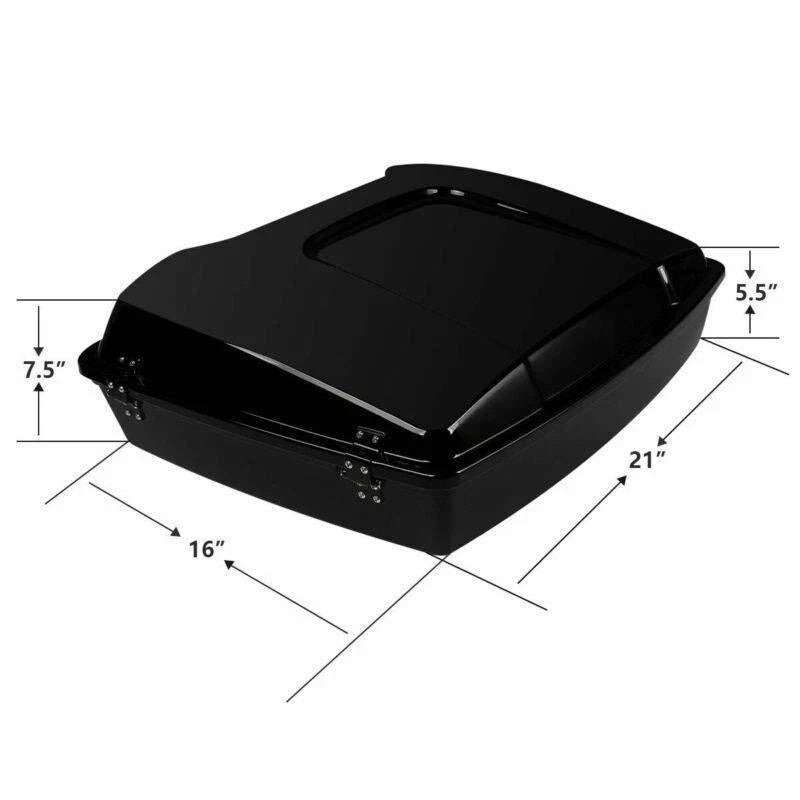 Razor Trunk Backrest Pad Mount Rack for Harley Touring 2009-2013